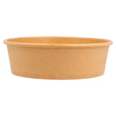 POTS SALADIERS  500 ML - 16,7 oz 300 + 18 PE G/M2 Ø15/12,8x4,5 CM NATUREL KRAFT (300 UNITÉ)