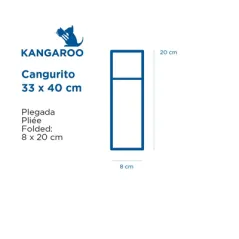 SERVIETTES "CANGURITO"  55 G/M2 33x40 CM MANDARINE AIRLAID (700 UNITÉ)