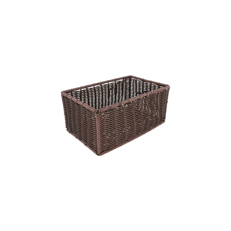 CORBEILLE SIMILAIRE-OSIER   25x16x11,5 CM MARRON PP (1 UNITÉ)