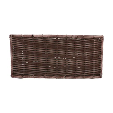CORBEILLE SIMILAIRE-OSIER   25x16x11,5 CM MARRON PP (1 UNITÉ)