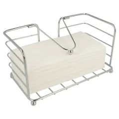 CORBEILLE SERVIETTES   23x12,5x12,5 CM CHROME INOX (1 UNITÉ)