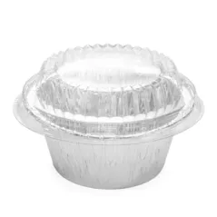COUVERCLES POUR RÉFÉRENCE 340.23   Ø 9,5x2,2 CM TRANSPARENT RPET (50 UNITÉ)
