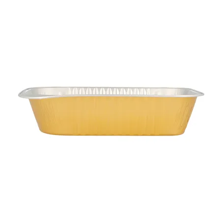 RÉCIPIENTS PÂTISSERIE  620 ML 18,8x12,8x4,5 CM ARGENT/OR ALUMINIUM (100 UNITÉ)