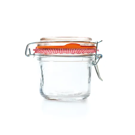 POT FERMETURE CLIP + PAPIER VICHY