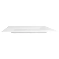 ASSIETTES CARRÉES BIONIC 26,2x26,2x1,9 CM BLANC BAGASSE (300 UNITÉ)