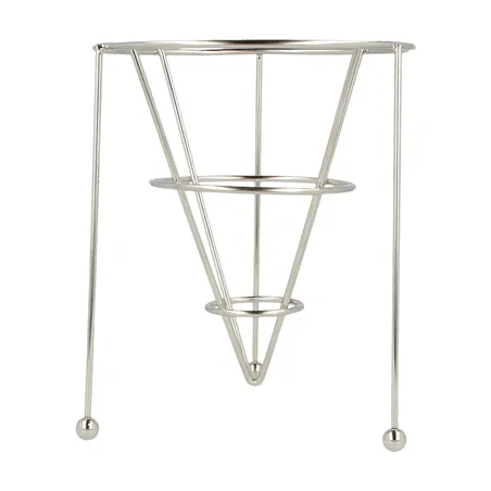 BASKET STACKABLE   12,7x15,24 CM ARGENTE INOX (12 UNITÉ)