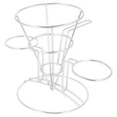 BASKET AVEC 2 RÉCIPIENTS ARTINOX  10,8x15,24 CM ARGENTE INOX (12 UNITÉ)