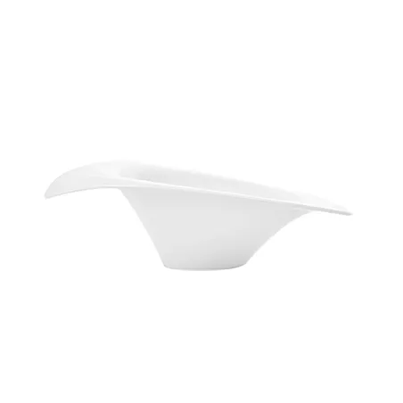 BOLS IRRÉGULIERS   26x21x7,2 CM BLANC PORCELAINE (4 UNITÉ)