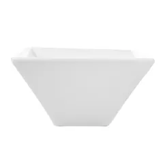 BOLS CARRÉS  300 ML 12,2x6 CM BLANC PORCELAINE (6 UNITÉ)