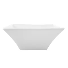 BOLS CARRÉS  500 ML 14,9x5,5 CM BLANC PORCELAINE (6 UNITÉ)