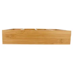 DISPLAY POUR COUVERTS & SACHETS BAMBOO  29x24x6 CM NATUREL BAMBOU (1 UNITÉ)