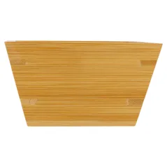 BOL CARRÉ BAMBOO 500 ML 12,7x12,7x7,3 CM NATUREL BAMBOU (1 UNITÉ)