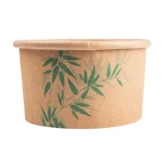 POTS À GLACES FEEL GREEN 70 ML 210 + 18 PE G/M2 Ø6,5x3,9 CM MARRON CARTON (2000 UNITÉ)