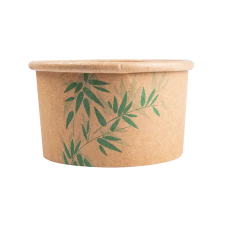 POTS À GLACES FEEL GREEN 70 ML 210 + 18 PE G/M2 Ø6,5x3,9 CM MARRON CARTON (2000 UNITÉ)
