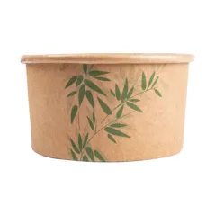 POTS À GLACES FEEL GREEN 90 ML 210 + 18 PE G/M2 Ø7,2x4 CM MARRON CARTON (2000 UNITÉ)