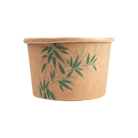 POTS À GLACES FEEL GREEN 120 ML 210 + 18 PE G/M2 Ø7,7x4,7 CM MARRON CARTON (2000 UNITÉ)