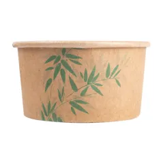 POTS À GLACES FEEL GREEN 150 ML 250 + 18 PE G/M2 Ø8,5x4,5 CM MARRON CARTON (2000 UNITÉ)