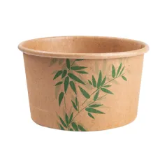 POTS À GLACES FEEL GREEN 180 ML 250 + 18 PE G/M2 Ø8,7x5,2 CM MARRON CARTON (2000 UNITÉ)