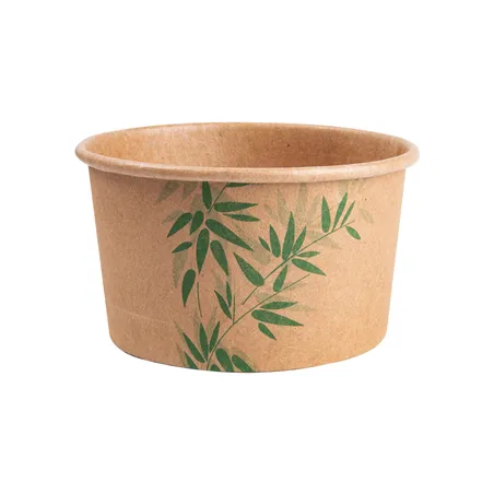 POTS À GLACES FEEL GREEN 180 ML 250 + 18 PE G/M2 Ø8,7x5,2 CM MARRON CARTON (2000 UNITÉ)