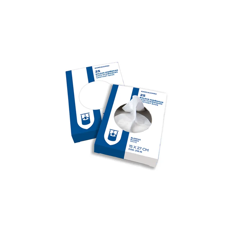 25 U. SACS HYGIÉNIQUES 15µ 15x27 CM BLANC HDPE (1 UNITÉ) 25 U. SACS HYGIÉNIQUES 15µ 15x27 CM BLANC HDPE (1 UNITÉ)