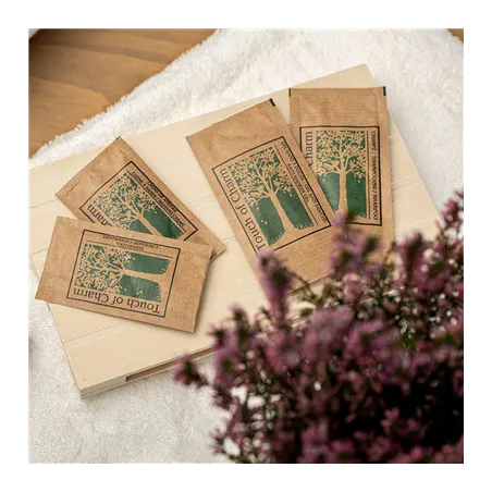 SACHETS SHAMPOOING 'TOUCH OF CHARM' 10 ML 5x10 CM NATUREL KRAFT (1000 UNITÉ)