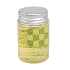 FLACONS GEL BAIN 'NATURAL' 30 ML Ø3,2x5,2 CM TRANSPARENT PLASTIQUE (300 UNITÉ)