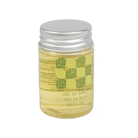 FLACONS GEL BAIN 'NATURAL' 30 ML Ø3,2x5,2 CM TRANSPARENT PLASTIQUE (300 UNITÉ)