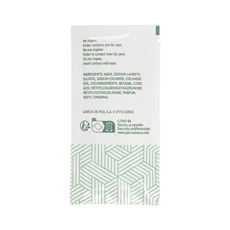 SACHETS SHAMPOOING 'THERAPY' 10 ML 5x10 CM BLANC CELLULOSE (1000 UNITÉ)