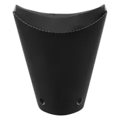 GOBELETS À FRITES AVEC FERMETURE  12 OZ - 360 ML 220 + 18PE G/M2 6,7x12,5 CM NOIR CARTON (100 UNITÉ)