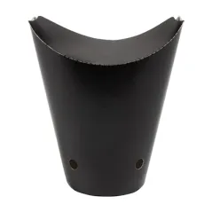 GOBELETS À FRITES AVEC FERMETURE  16 OZ - 480 ML 220 + 18PE G/M2 8,5x14 CM NOIR CARTON (50 UNITÉ)