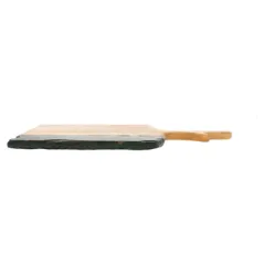PLATEAU PRÉSENTATION RECTANGULAIRE WOOD  30,5x19x1,2 CM NATUREL ARDOISE+BOIS (4 UNITÉ)
