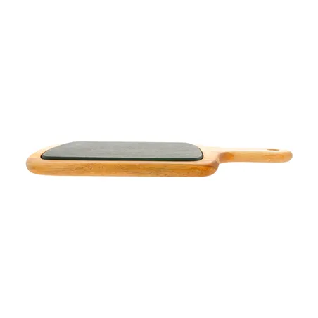 PLATEAU PRÉSENTATION RECTANGULAIRE WOOD  33x23x1,5 CM NATUREL ARDOISE+BOIS (4 UNITÉ)