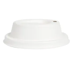COUVERCLES POUR GOBELETS À CAFÉ 240 ML BIONIC  Ø 8 CM BLANC BAGASSE (1000 UNITÉ)
