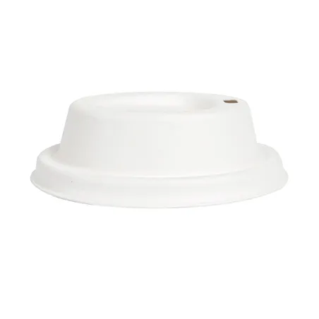 COUVERCLES POUR GOBELETS À CAFÉ 240 ML BIONIC  Ø 8 CM BLANC BAGASSE (1000 UNITÉ)