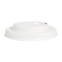 COUVERCLES POUR GOBELETS À CAFÉ BIONIC  Ø 9 CM BLANC BAGASSE (1000 UNITÉ)