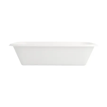 PLATEAUX BIONIC 950 ML 21,5x14x5,2 CM BLANC BAGASSE (600 UNITÉ)