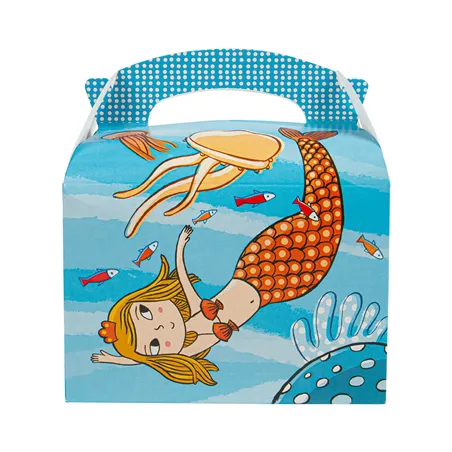 BOÎTES MENU ENFANT FOND DE LA MER 'FONDO DEL MAR' 320 G/M2 15,50x10,50x17,50 CM QUADRICHROMIE CARTON (300 UNITÉ)