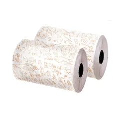 PAPIER ALIMENTAIRE INGRAISSABLE 'DELI' 35 G/M2 0,34x500 M BLANC PARCH.INGRAISSABLE (2 UNITÉ)