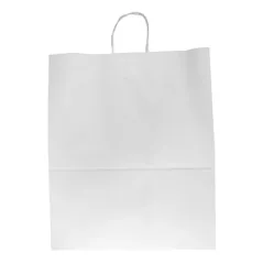 SACS SOS AVEC ANSES  100 G/M2 40+20x48 CM BLANC CELLULOSE (150 UNITÉ)