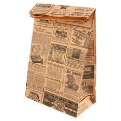 SACS SOS SANS ANSES 'TIMES' 70 G/M2 14+8x24 CM NATUREL KRAFT (1000 UNITÉ)