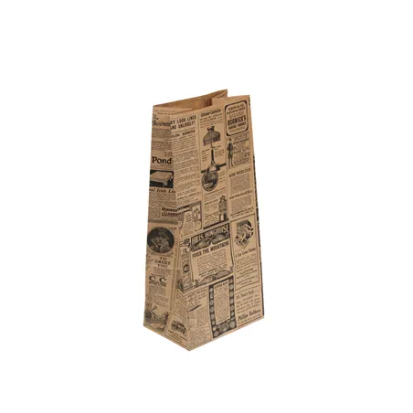SACS SOS SANS ANSES 'TIMES' 70 G/M2 15+10x32 CM NATUREL KRAFT (1000 UNITÉ)