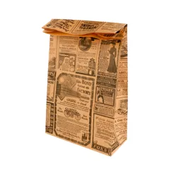 SACS SOS SANS ANSES 'TIMES' 70 G/M2 20+9x34,5 CM NATUREL KRAFT (500 UNITÉ)
