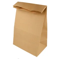 SACS SOS SANS ANSES  70 G/M2 22+14x37 CM NATUREL KRAFT (500 UNITÉ)
