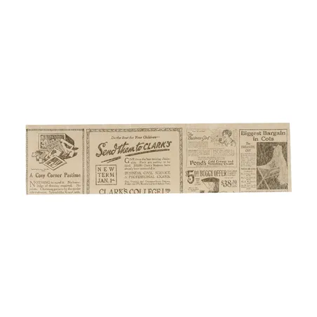 ANNEAUX KRAFT SANDWICHES 'TIMES' 34 G/M2 7x26 CM NATUREL PARCH.INGRAISSABLE (5000 UNITÉ)