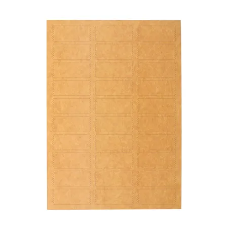 ÉTIQUETTES ADHESIVES BANDE   2,4x6 CM NATUREL KRAFT (3000 UNITÉ)
