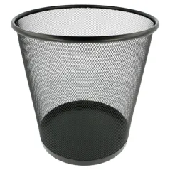 POUBELLE EN MAILLE  11 L Ø 26,5x29 CM NOIR ACIER (12 UNITÉ)