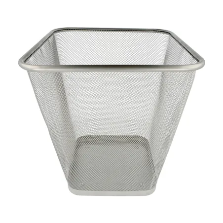 POUBELLE EN MAILLE  12 L 27x27x29,7 CM ARGENTE ACIER (12 UNITÉ)