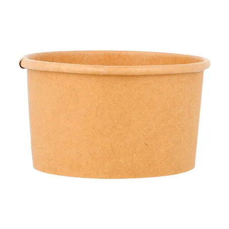 POTS À GLACES  70 ML 210 + 18 PE G/M2 Ø6,5x3,9 CM MARRON CARTON (2000 UNITÉ)