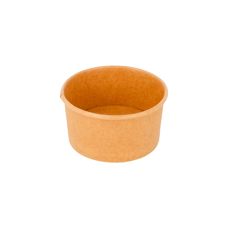 POTS À GLACES  90 ML 210 + 18 PE G/M2 Ø7,2x4 CM MARRON CARTON (2000 UNITÉ)