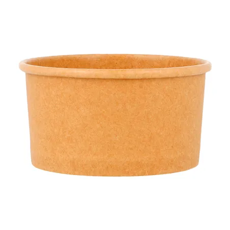 POTS À GLACES  90 ML 210 + 18 PE G/M2 Ø7,2x4 CM MARRON CARTON (2000 UNITÉ)